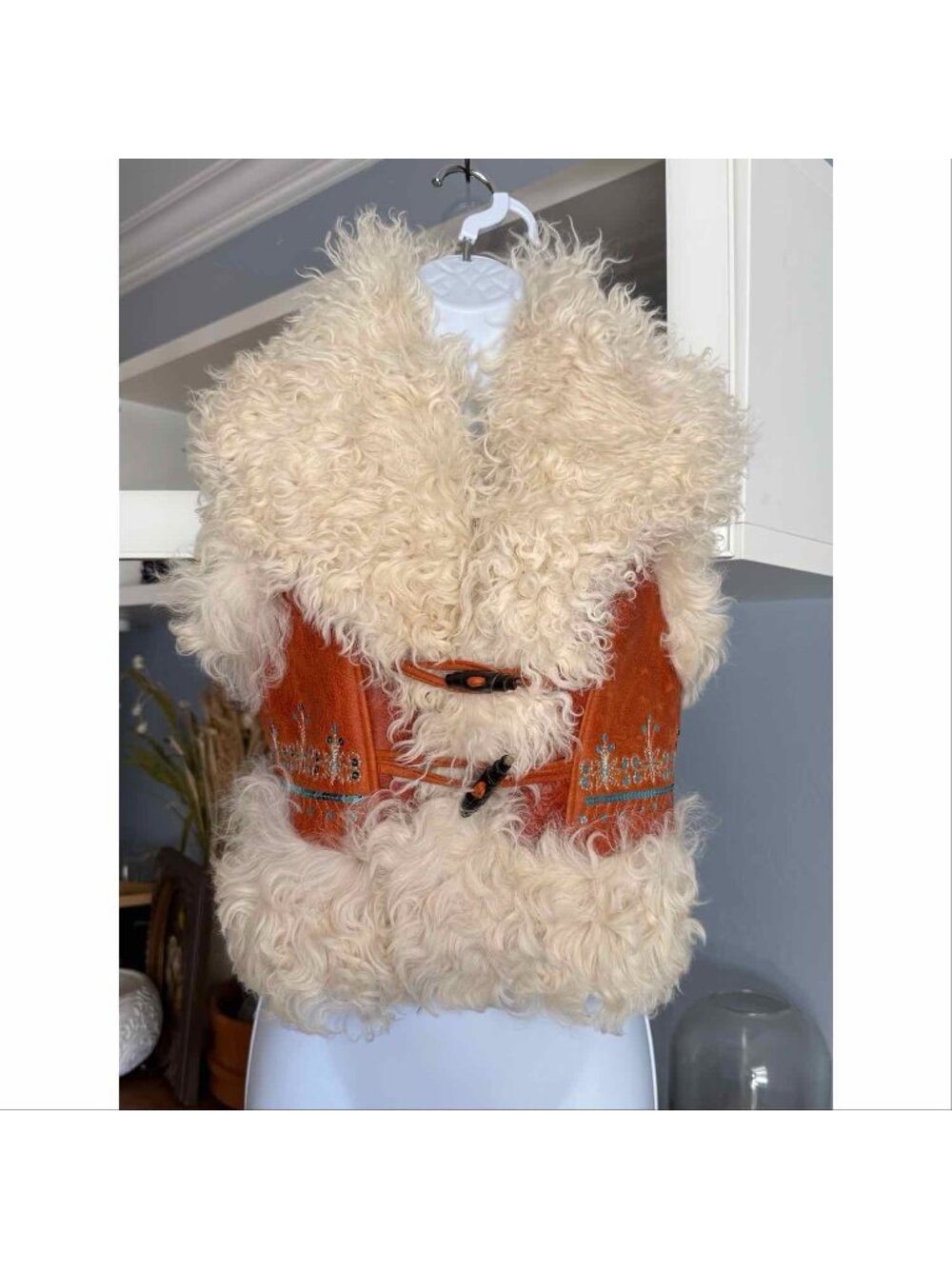 Patrizia Pepe Italy Leather Shearling Vest Jacket